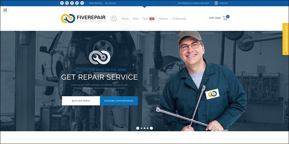 456 Repair automotive wordpress theme