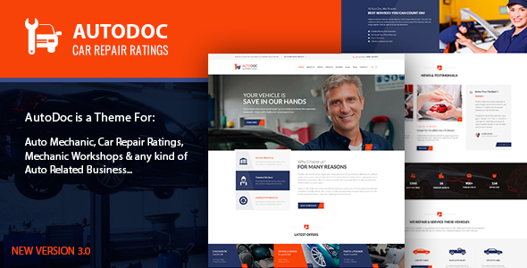 AutoDoc automotive wordpress theme