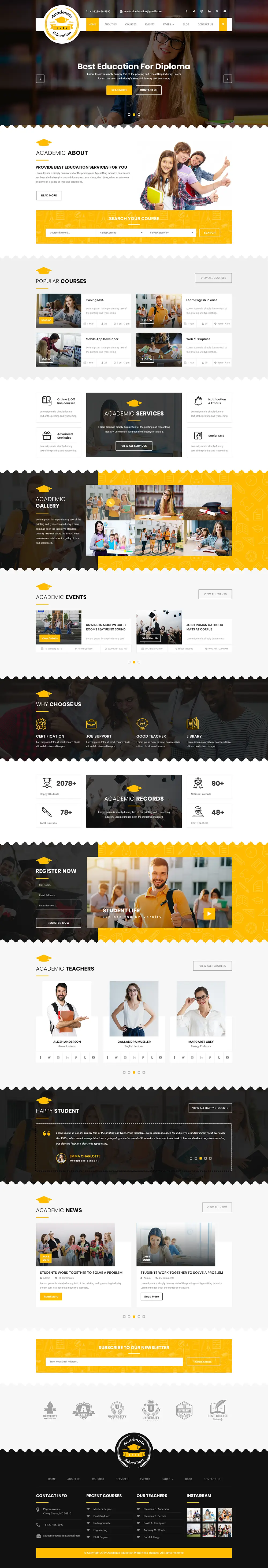 Academic WordPress Theme