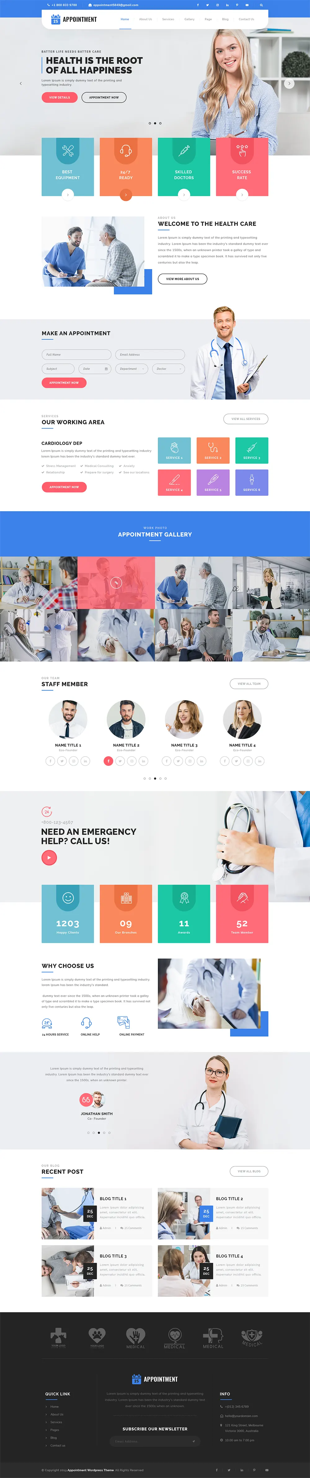 Appointment WordPress Theme