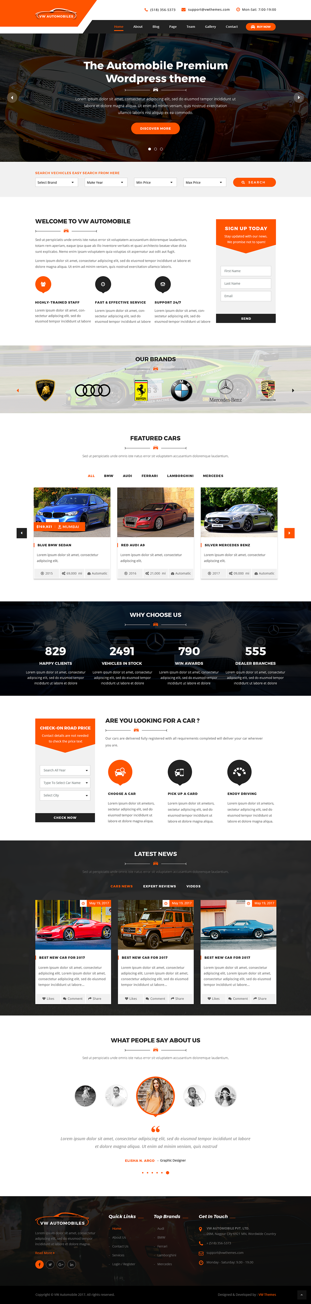 Automobile WordPress Theme