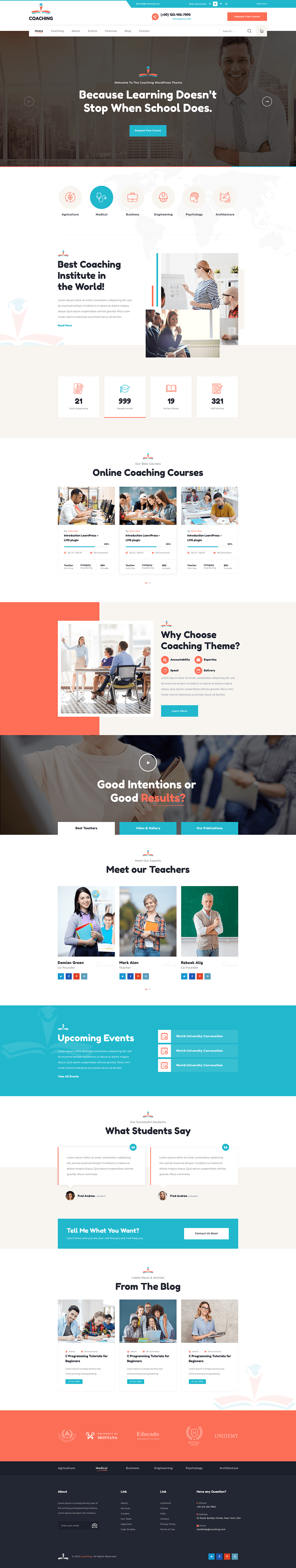 Online Coaching WordPress Theme