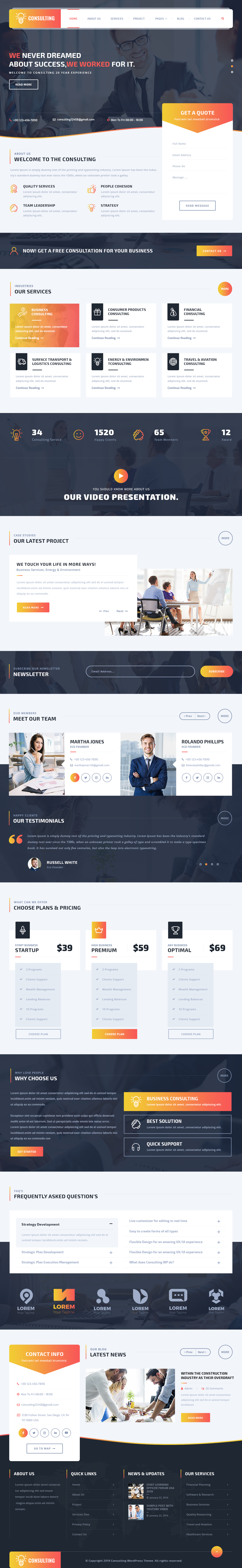 Consulting WordPress Theme