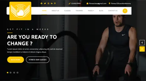 Fitness Core WordPress Theme