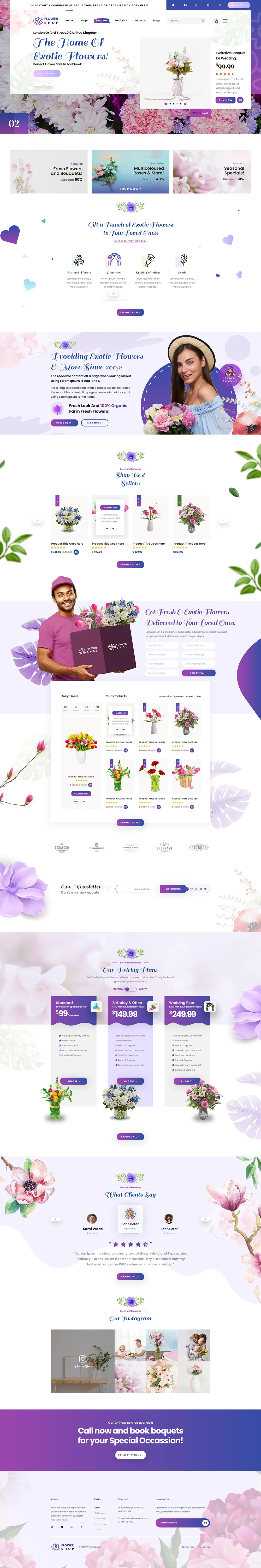 Flower Shop WordPress Theme