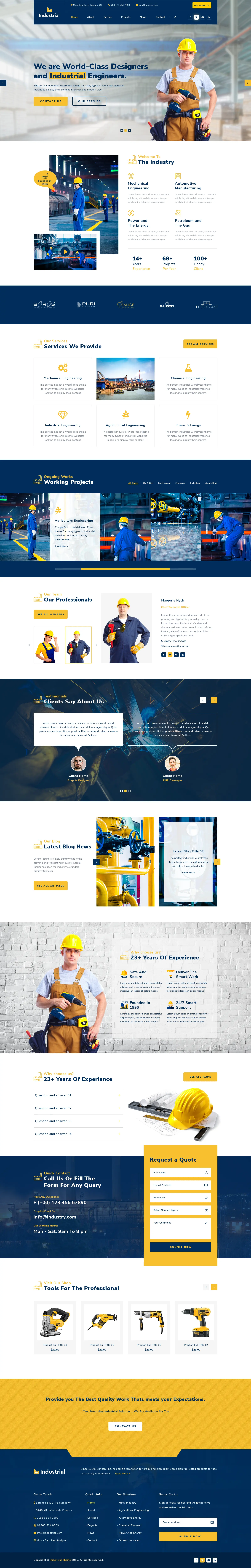 Industrial WordPress Theme