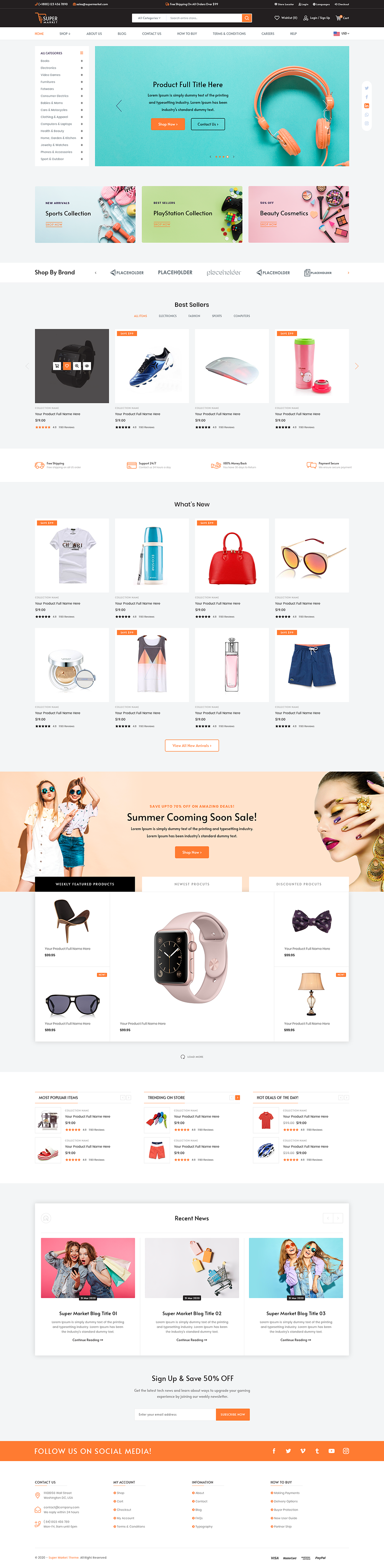 Market WordPress Theme