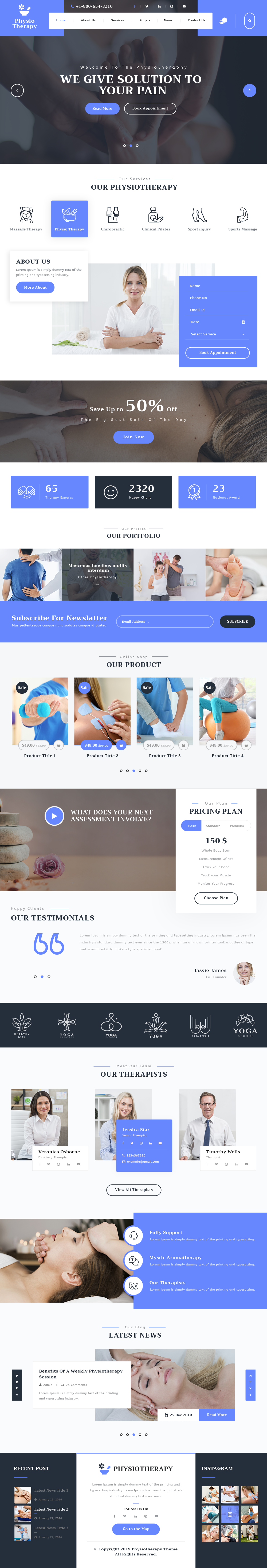 Physiotherapy WordPress Theme