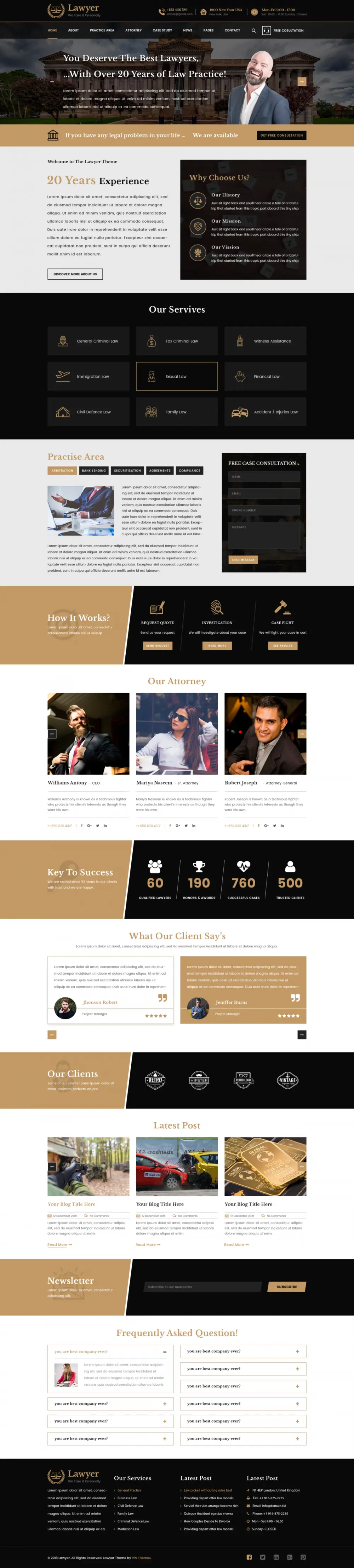 Premium Lawyer WordPress Theme