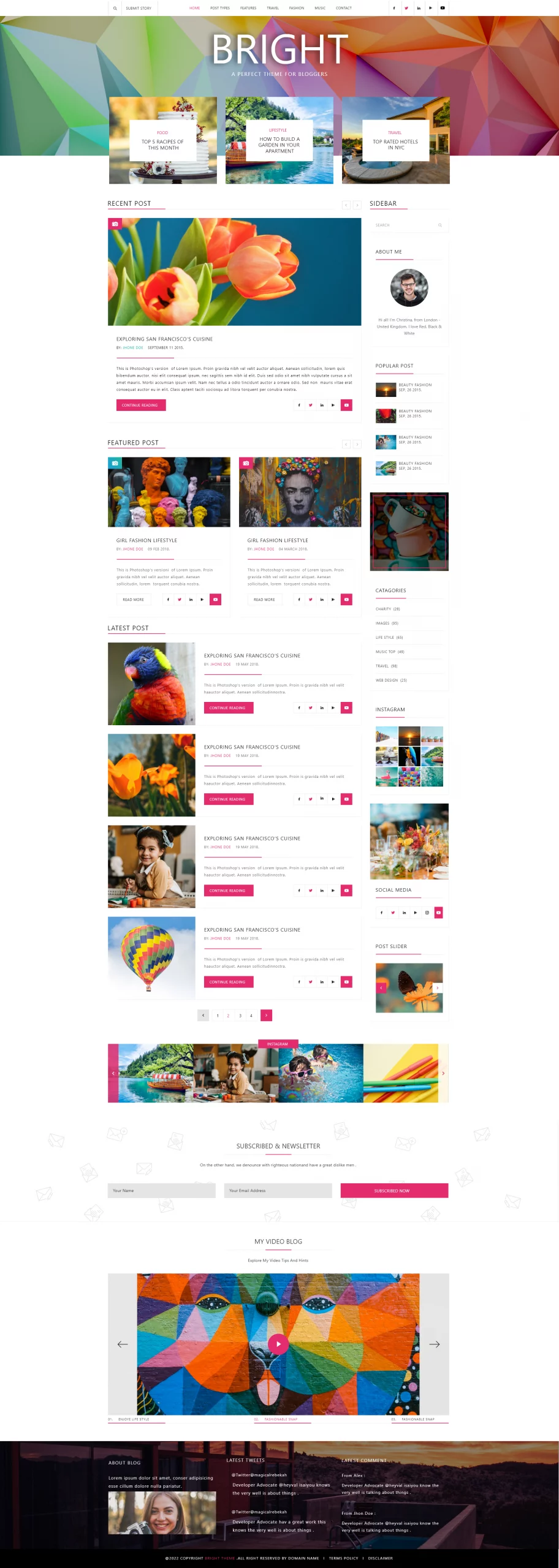 Bright WordPress Theme