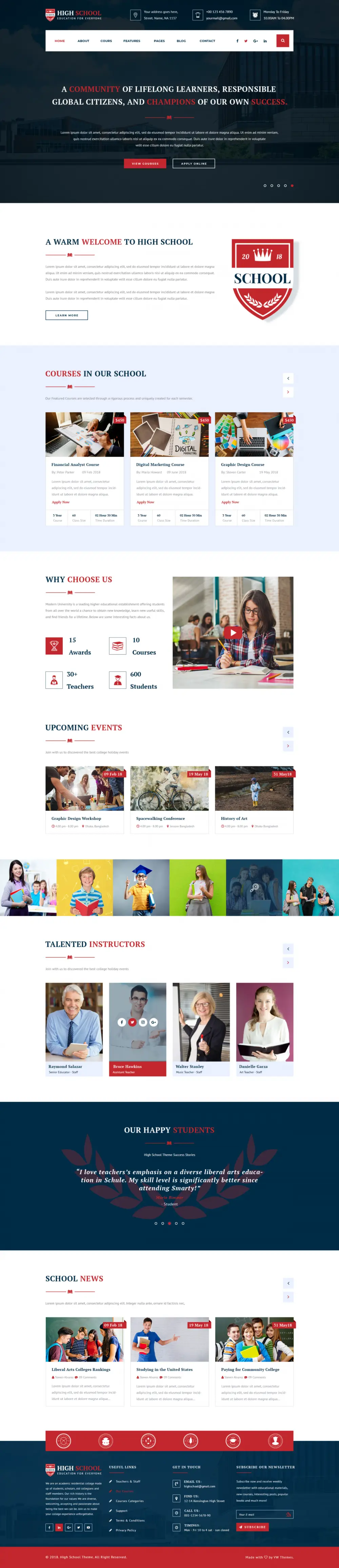 School WordPress Theme