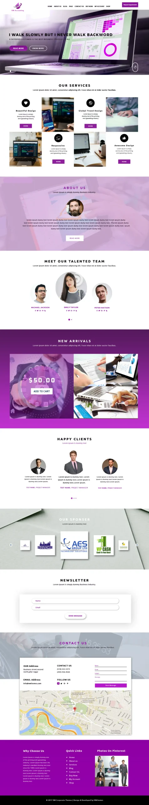 Accounting WordPress Theme