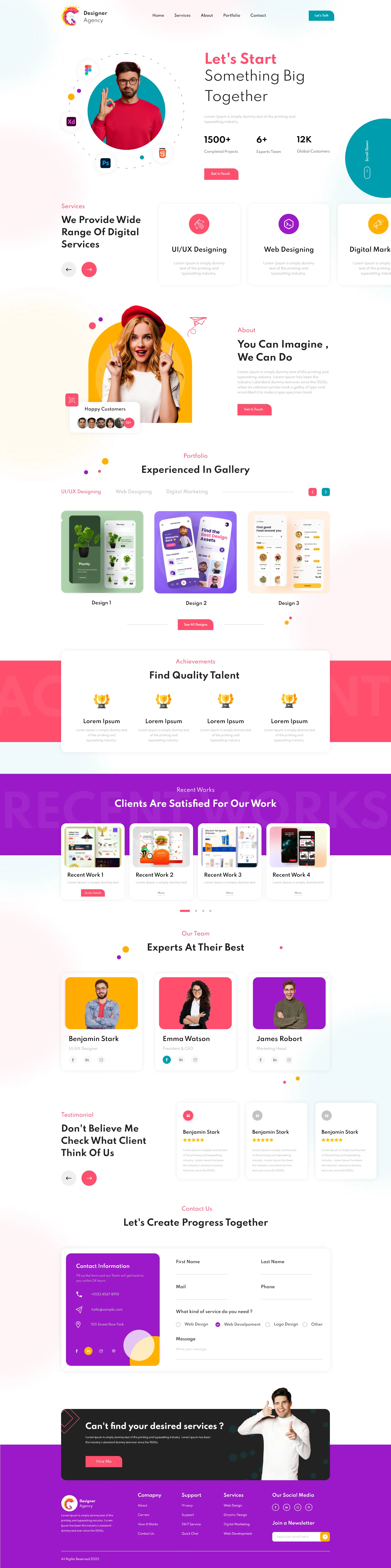 Web Design Agency WordPress Theme